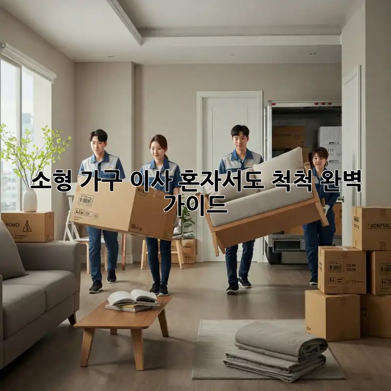 소형 가구 이사, 혼자서도 척척! 완벽 가이드