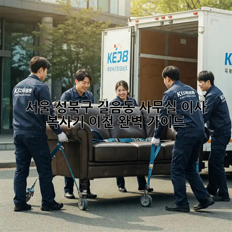 서울 성북구 길음동 사무실 이사? 복사기 이전 완벽 가이드! 💼
