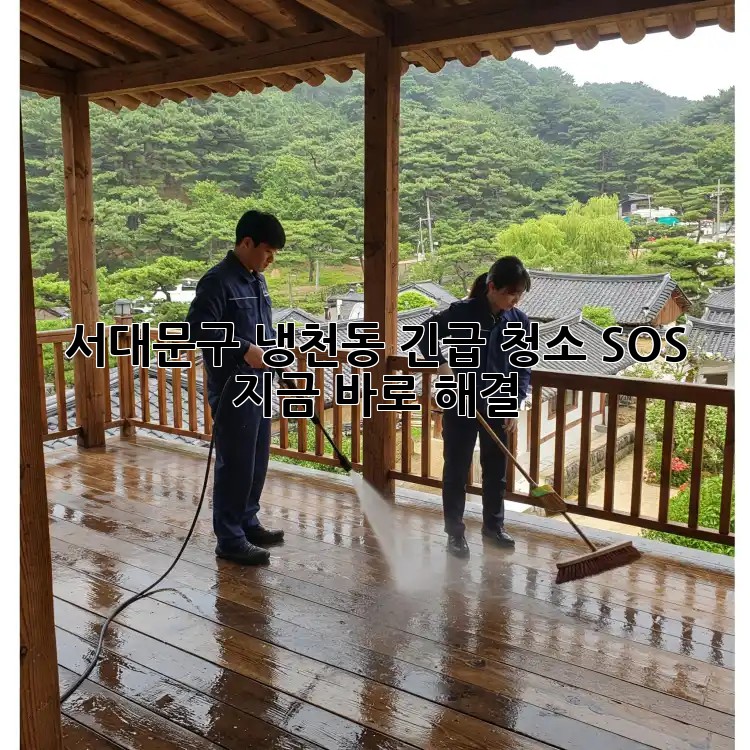 🚨 서대문구 냉천동 긴급 청소 SOS! 🧹💨 지금 바로 해결!