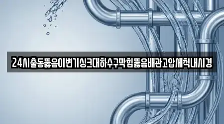 24시출동뚫음이변기싱크대하수구막힘뚫음배관고압세척내시경